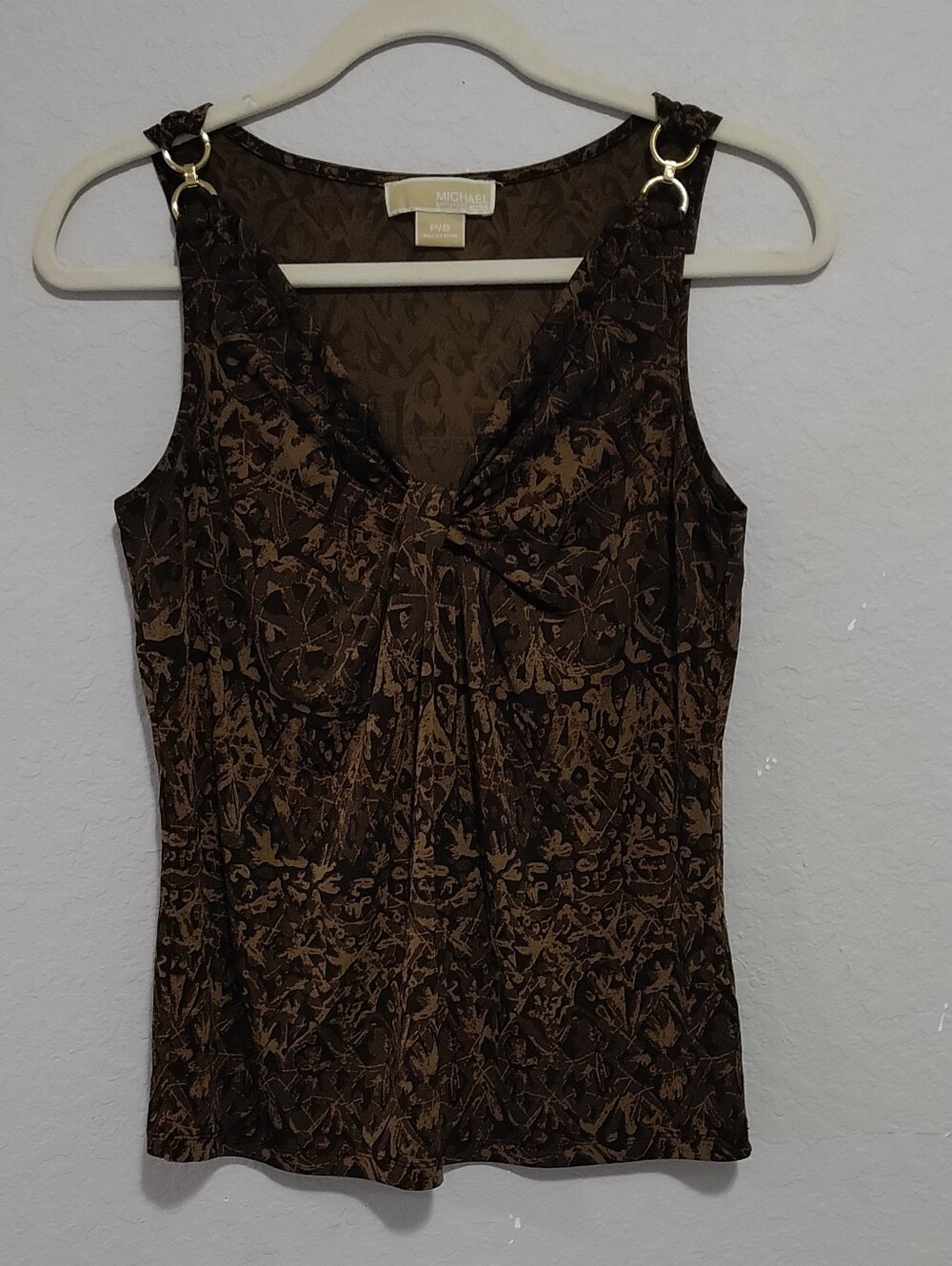 Michael Kors Brown Top with Care Tag